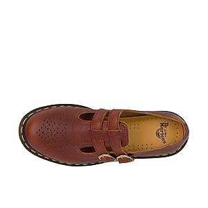 Amazon.com | Dr. Martens Women's 8065 Mary Jane Flat, Cashew